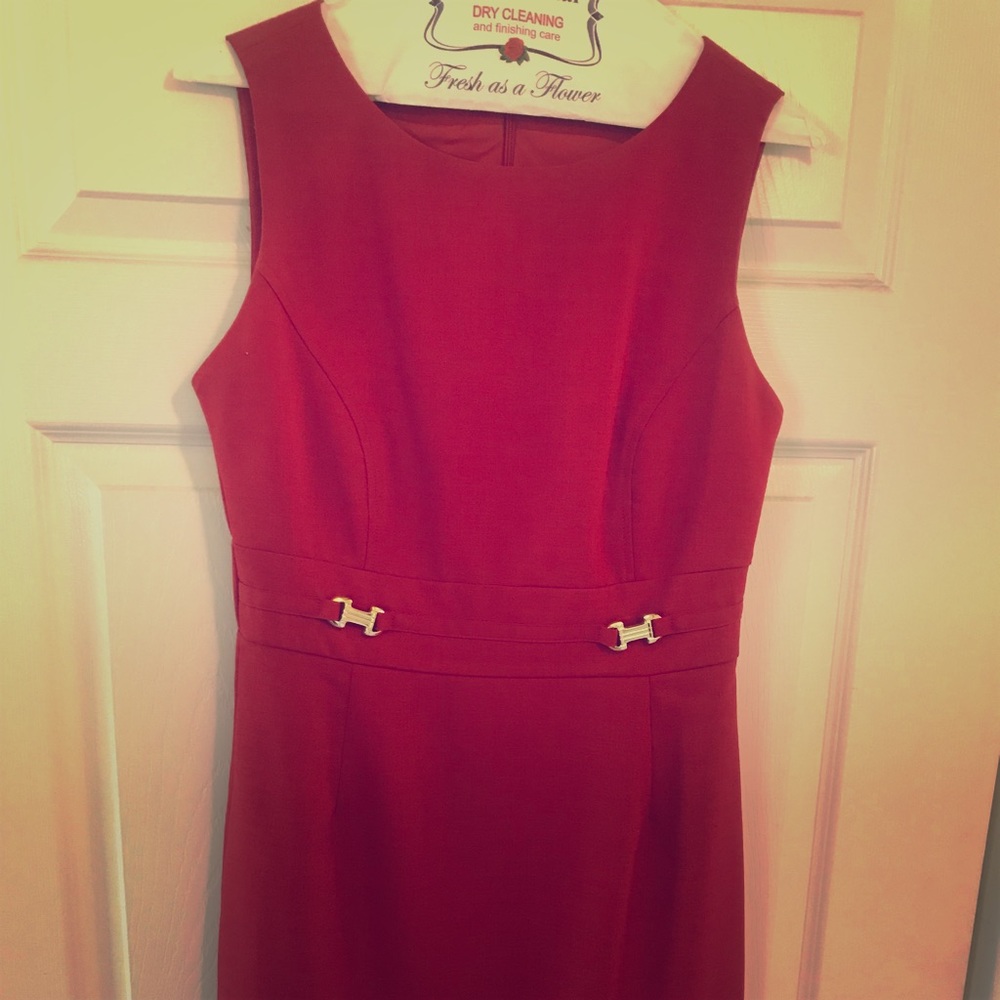 Wear to work red dress